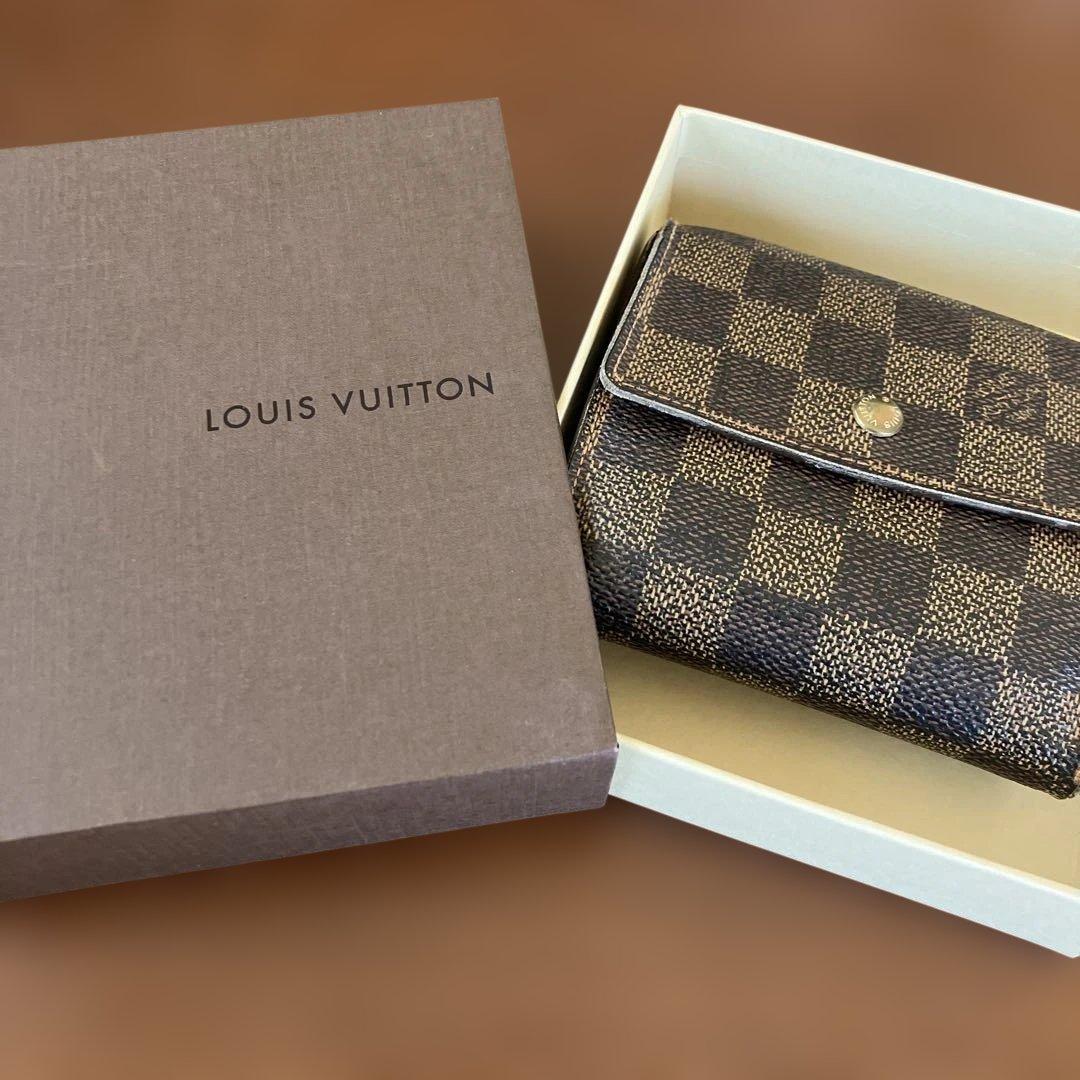 Louis Vuitton ダミエ 二つ折り財布 箱付き
