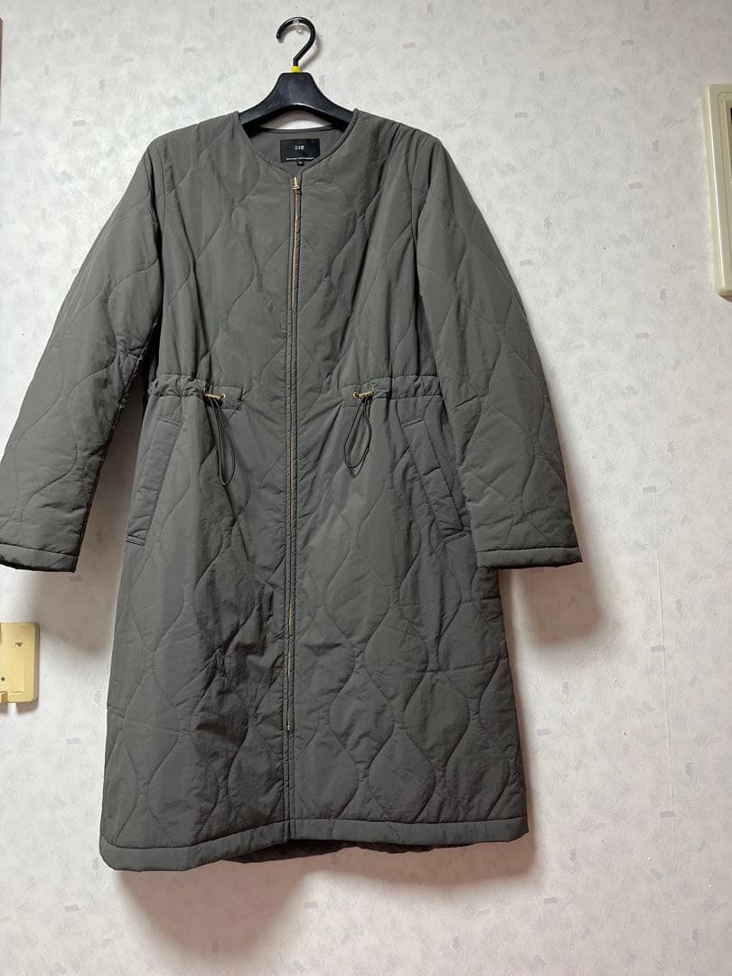 中綿ロングパディングアウター＊グレー38サイズ