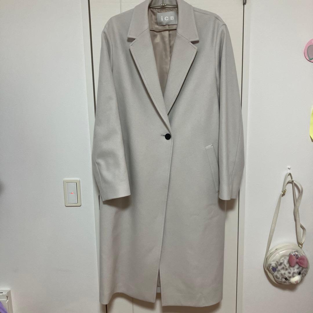 ICB チェスターコート オフホワイト