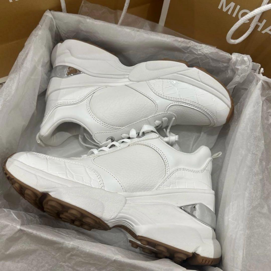 MICHAEL KORS KATRINA ホワイト スニーカー 厚底