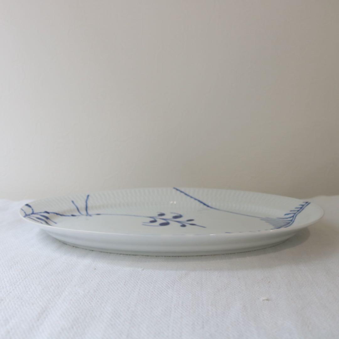 ロイヤルコペンハーゲンブルーフルーテッド メガ オーバルディッシュ 28cm5枚
