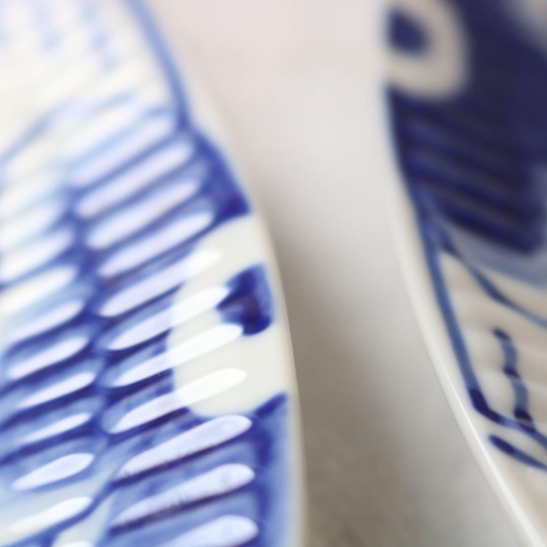 ロイヤルコペンハーゲンブルーフルーテッド メガ オーバルディッシュ 28cm5枚