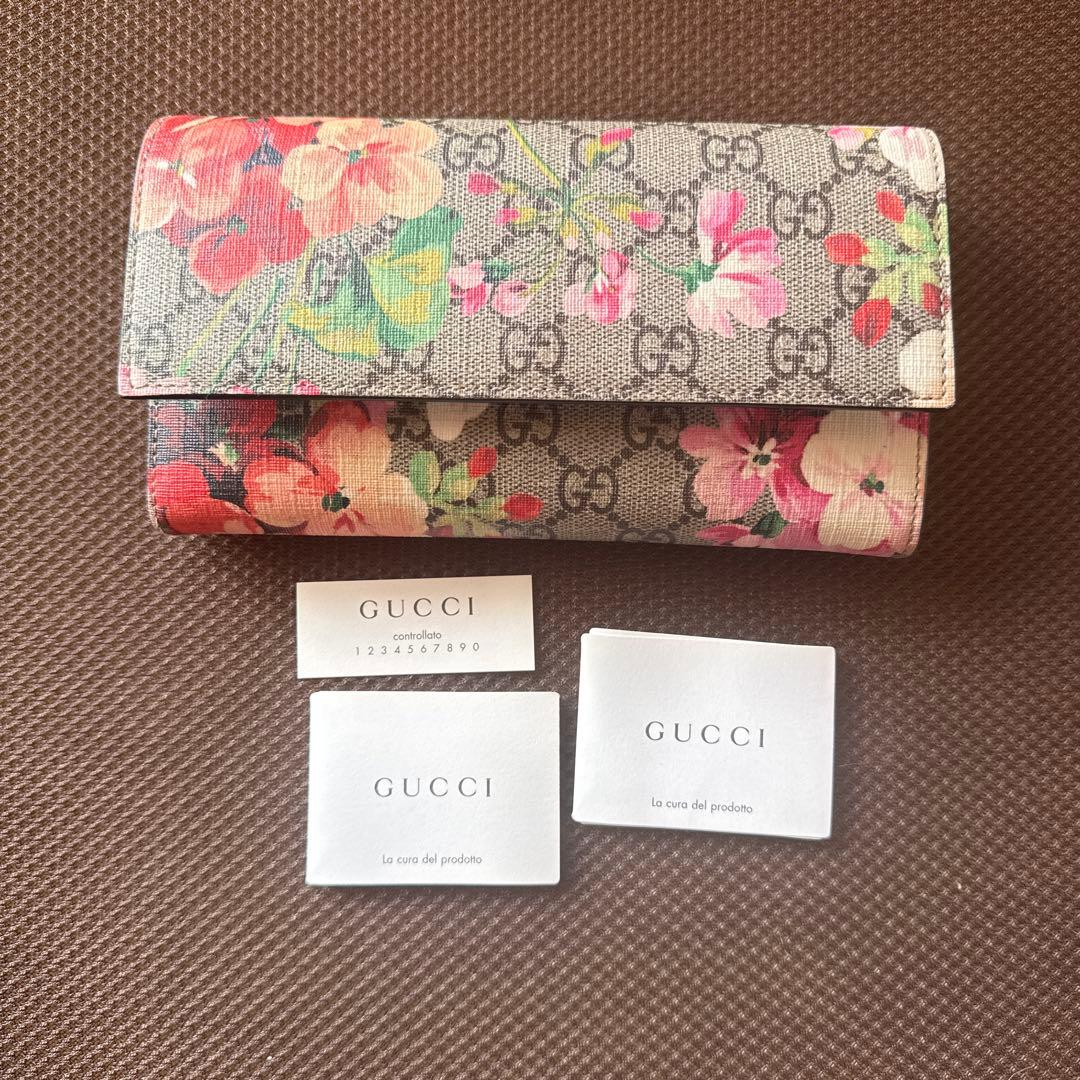 GUCCI 花柄長財布