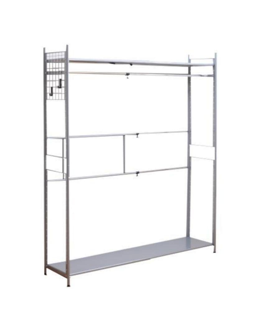 SALE 古着屋 ワードローブ 棚位置を自由自在 ハンガーラック