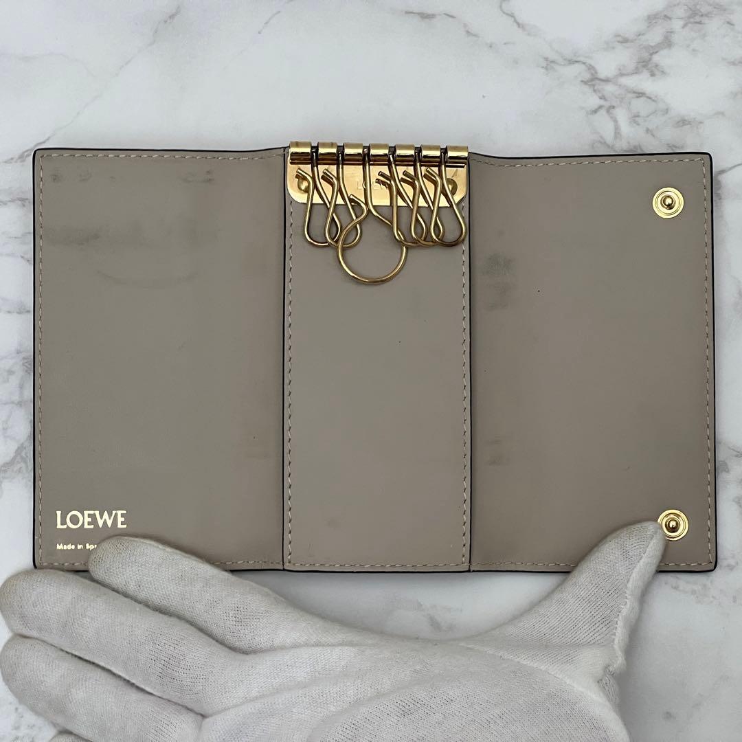 LOEWE ロエベ リピートアナグラム キーケース キーケース ベージュ