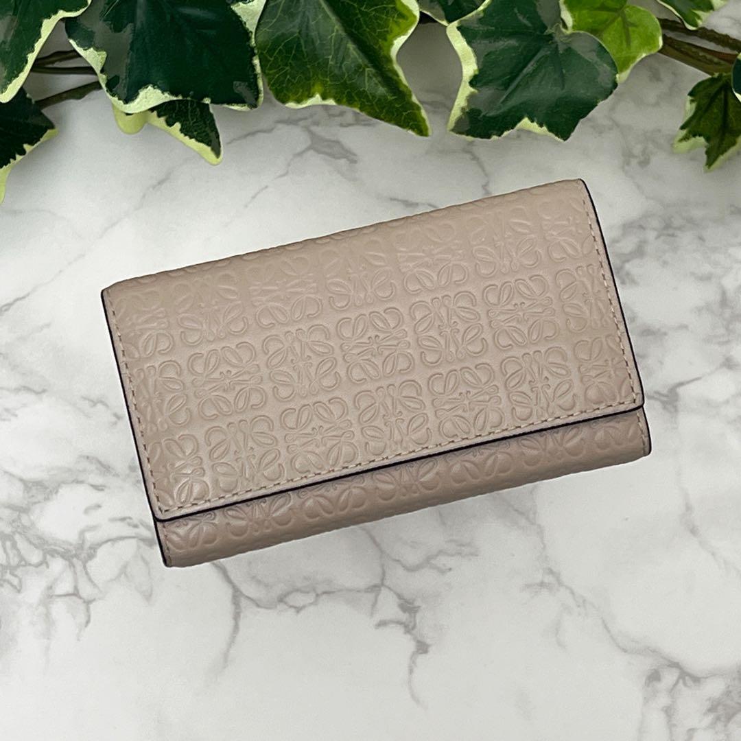 LOEWE ロエベ リピートアナグラム キーケース キーケース ベージュ