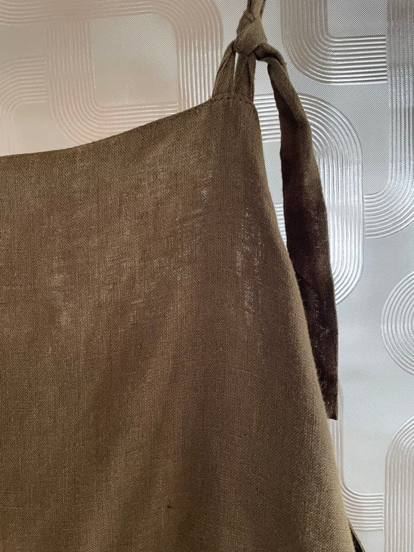 fog linen work フォグリネンワーク オリーブ サロペット