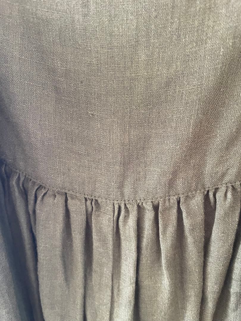 fog linen work フォグリネンワーク オリーブ サロペット