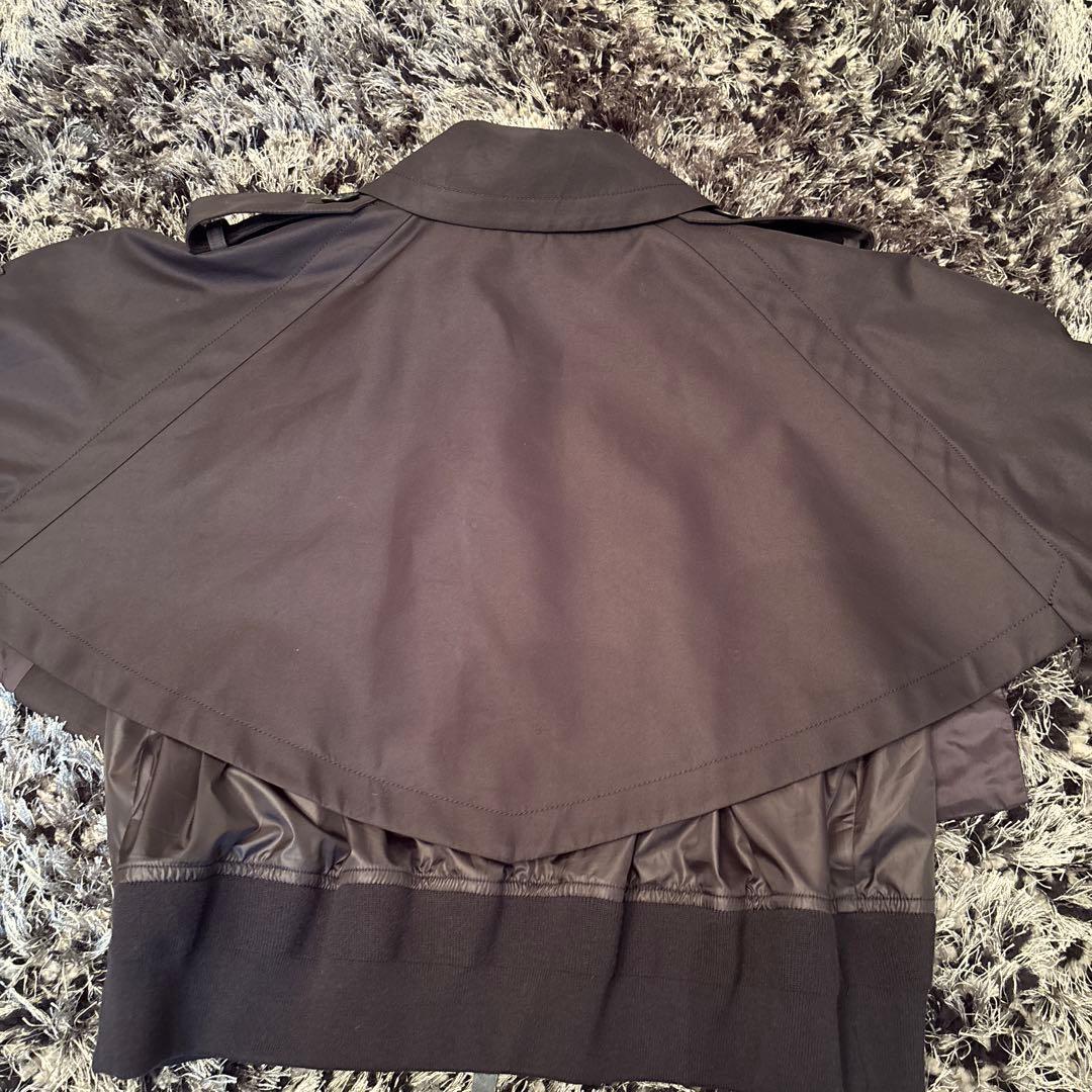 sacai 超美品　ショートトレンチ　黒