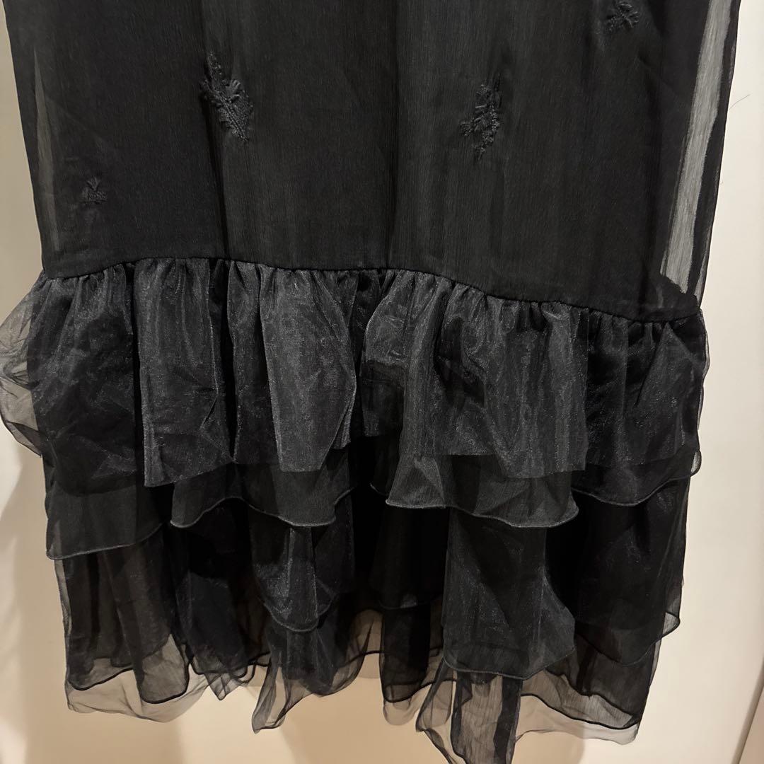 スーツ・フォーマル・ドレス hem tiered volume sleeve embroidery OP