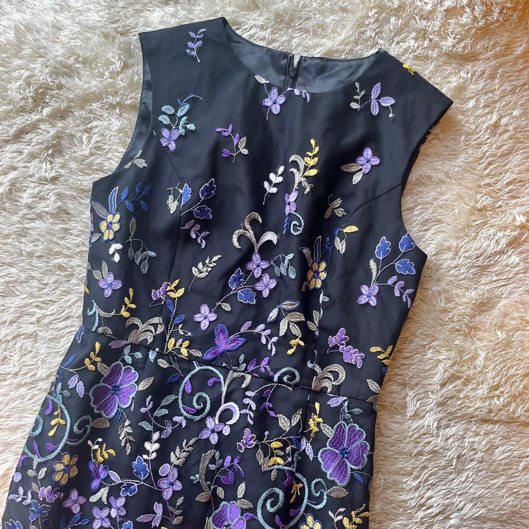 【cheriko】グレースコンチネンタル　花柄刺繍ワンピース　ドレス　結婚