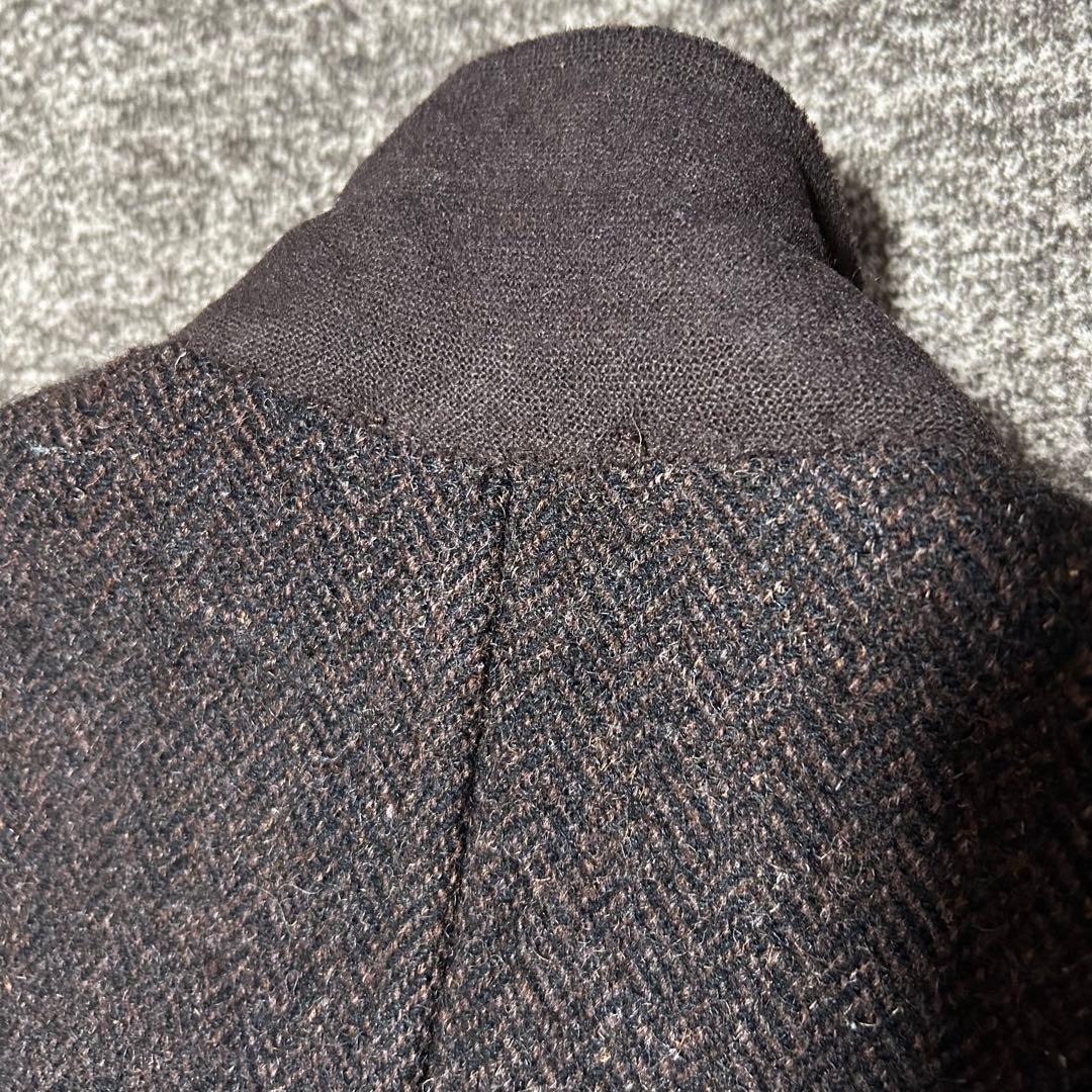 60's ハリスツイード　ヴィンテージ　チェスターコート　古着　貴重