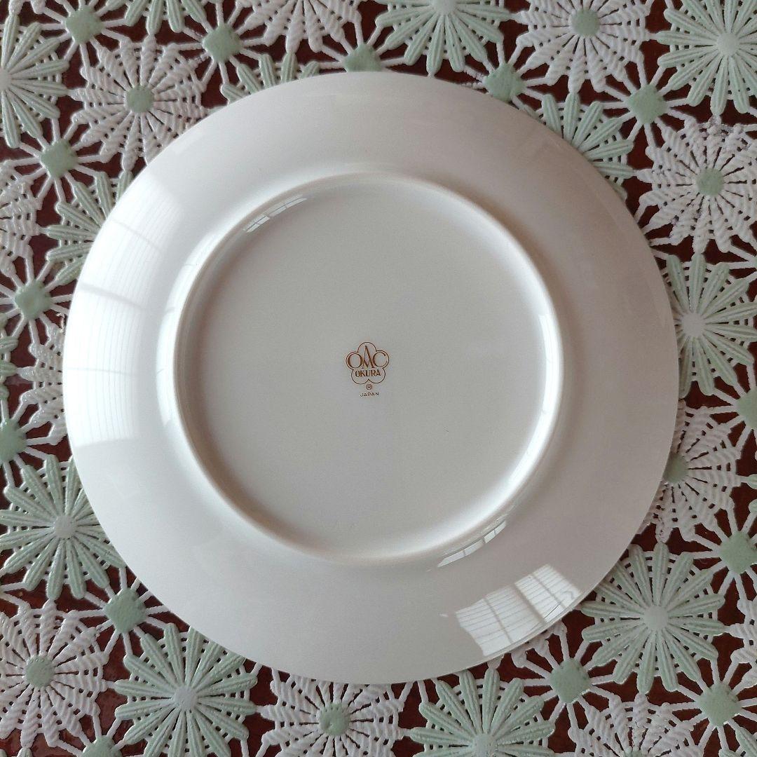 大倉陶園　ブルーローズ　16cm　皿　6枚セット