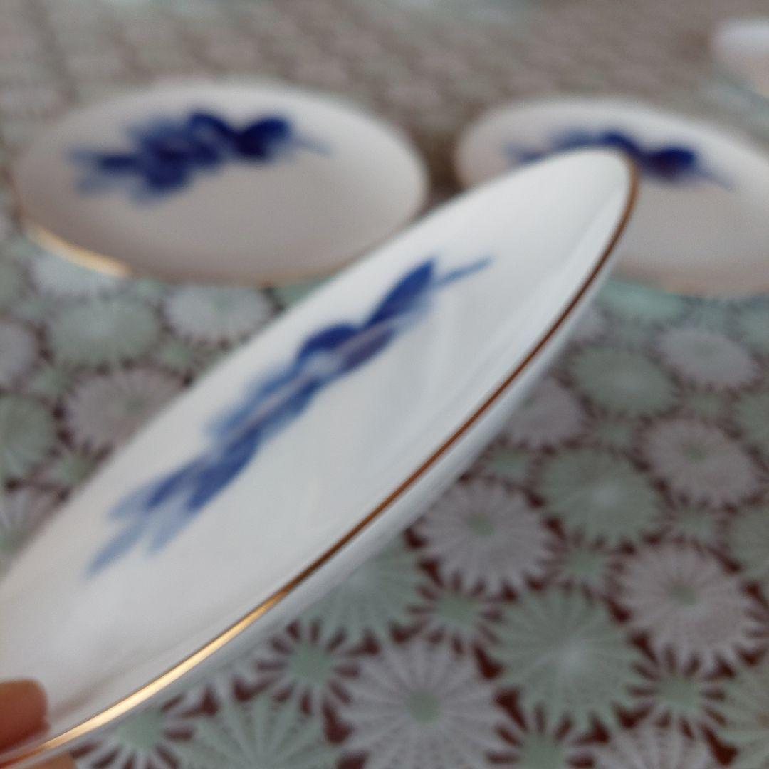 大倉陶園　ブルーローズ　16cm　皿　6枚セット