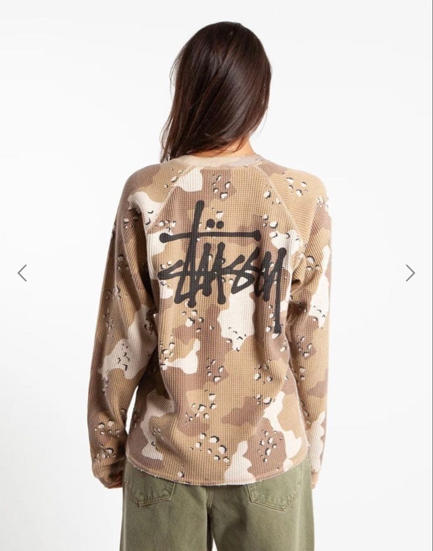 Stussy カモフラージュ リブスウェット
