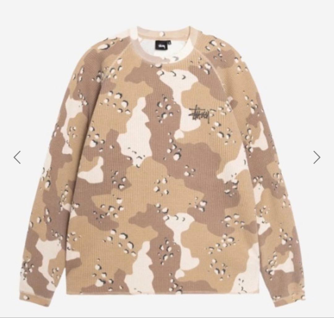 Stussy カモフラージュ リブスウェット
