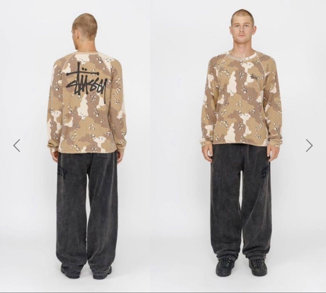 Stussy カモフラージュ リブスウェット