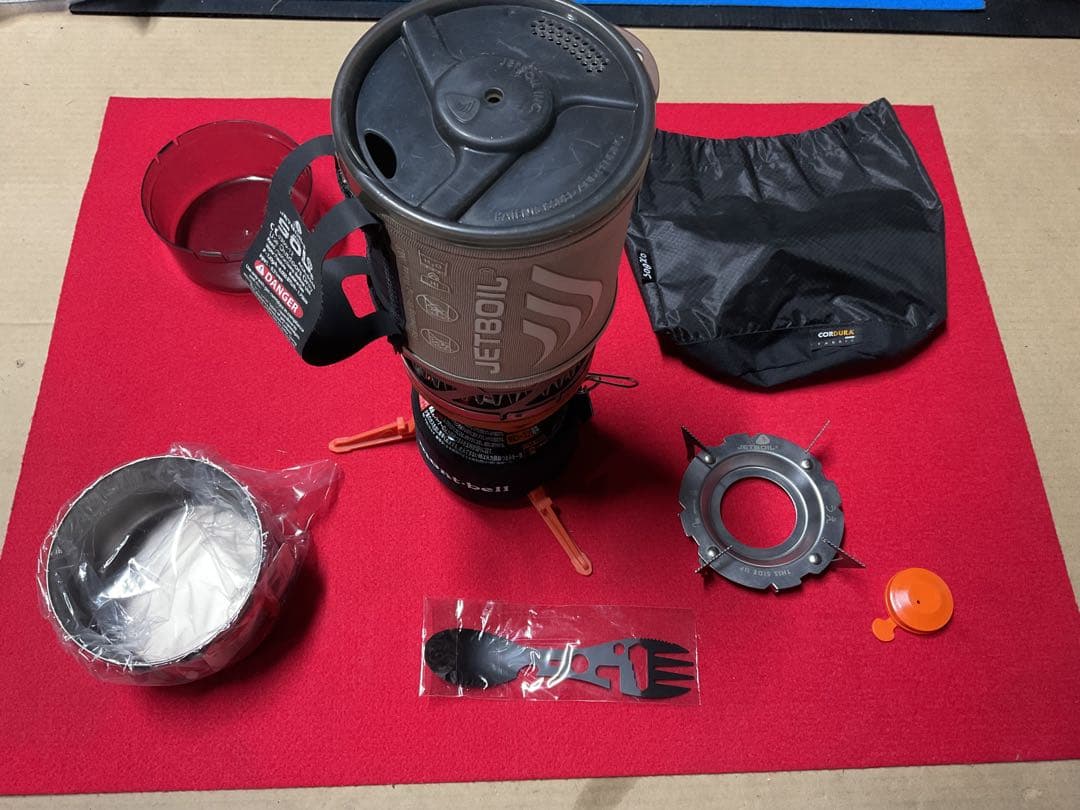 JETBOIL 希少美品の0.8SOLチタンポット動作良好・新品付属品多数付き！