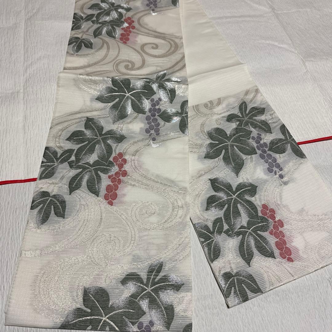 洗える着物 絽訪問着 絽長襦袢 絽袋帯 セット しつけ付き