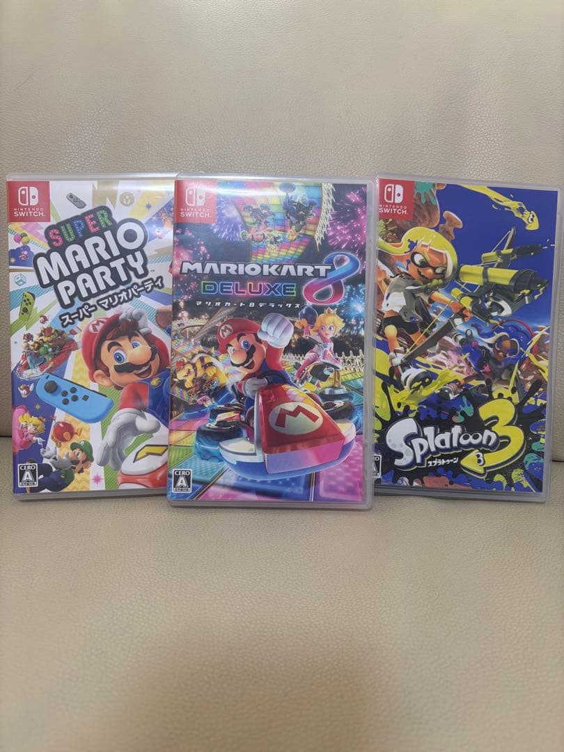 Nintendo Switch ネオンブルー/レッド 本体 + ゲーム3本