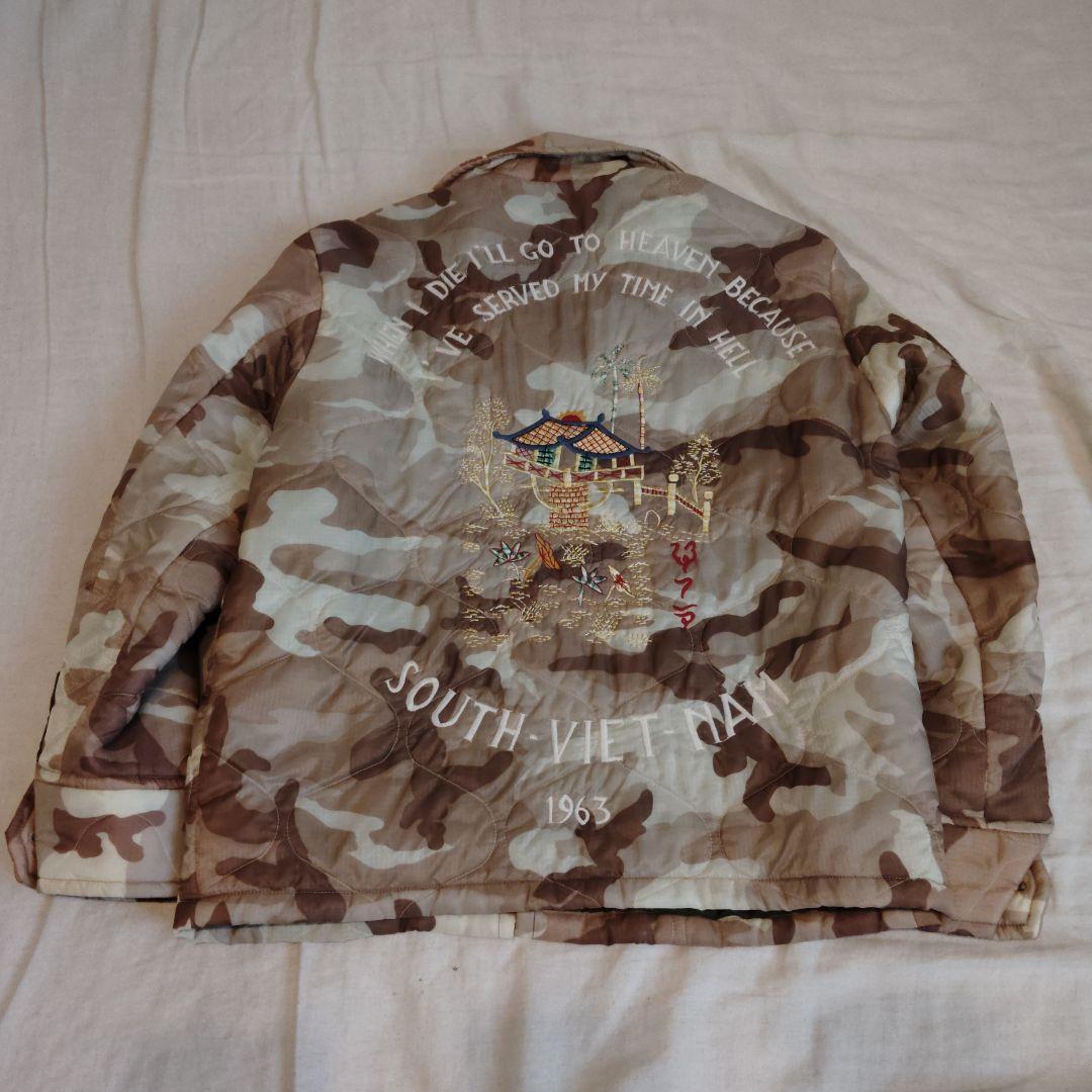 テーラー東洋　ベトジャン　ベージュ カモフラ柄