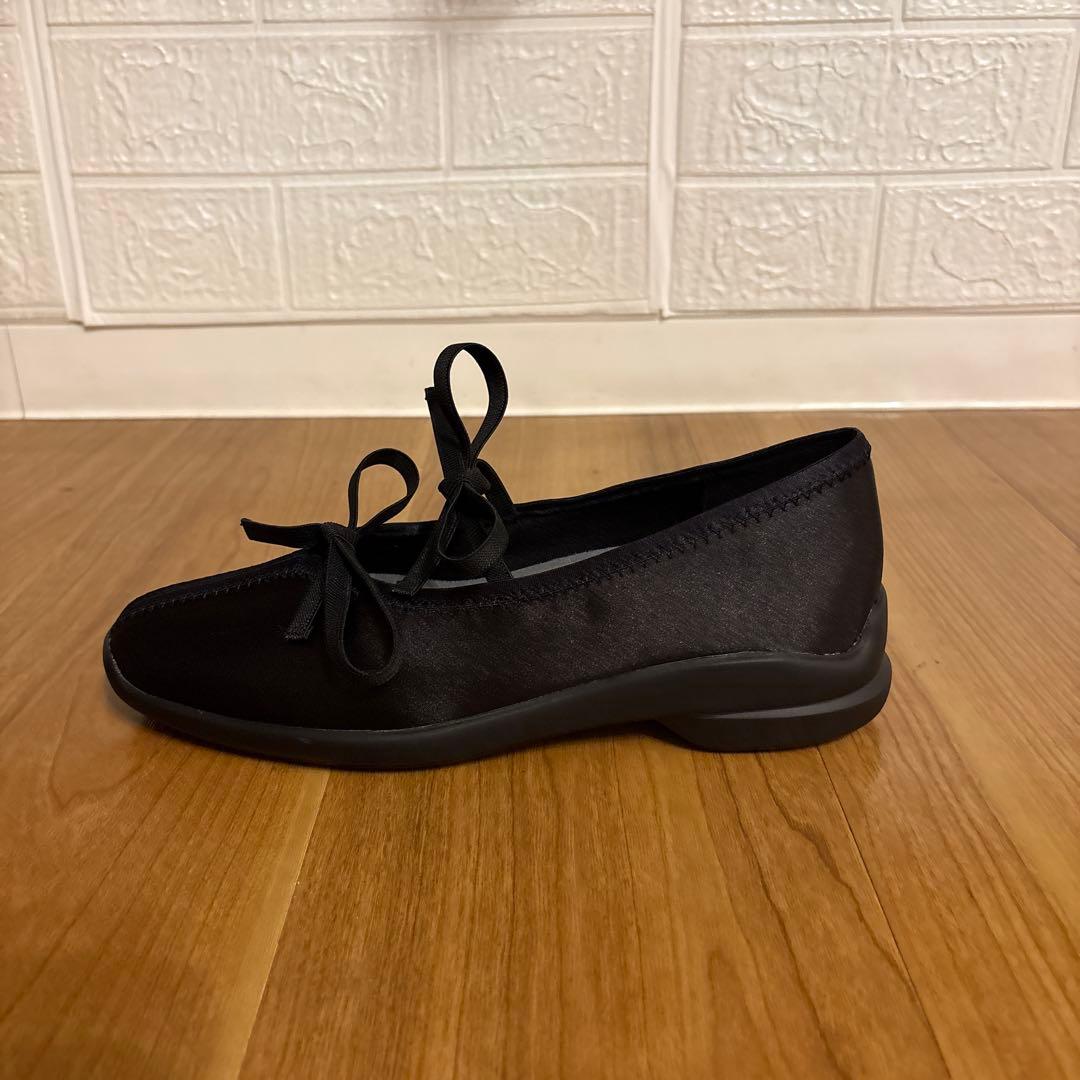 LE TALON ルタロン　Lダブルリボンバレリーナ バレエシューズ 23.5