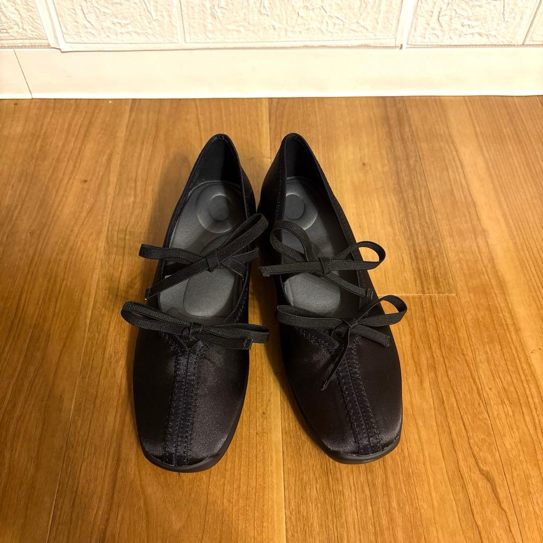 LE TALON ルタロン　Lダブルリボンバレリーナ バレエシューズ 23.5