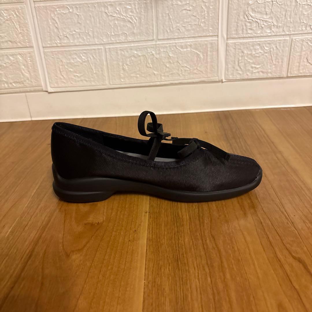 LE TALON ルタロン　Lダブルリボンバレリーナ バレエシューズ 23.5