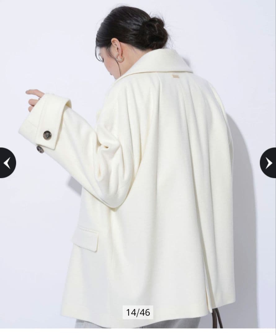 マイストラーダ　Pコート　白　Sサイズ