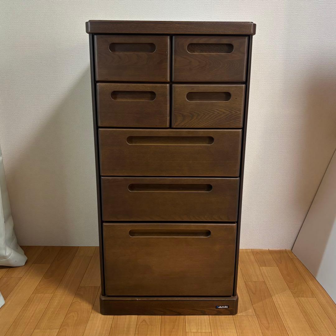 マルヨシ民芸家具 5段 7杯 チェスト 引き出し キャビネット 収納