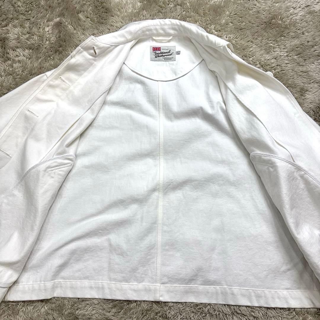 トラディショナル ウェザーウェア◆ マートンデニム　ステンカラーコート　白