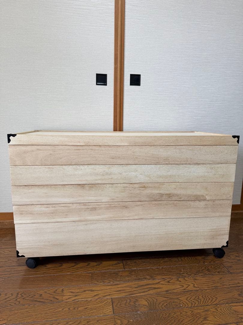 桐　押し入れ収納5段　キャスター付き