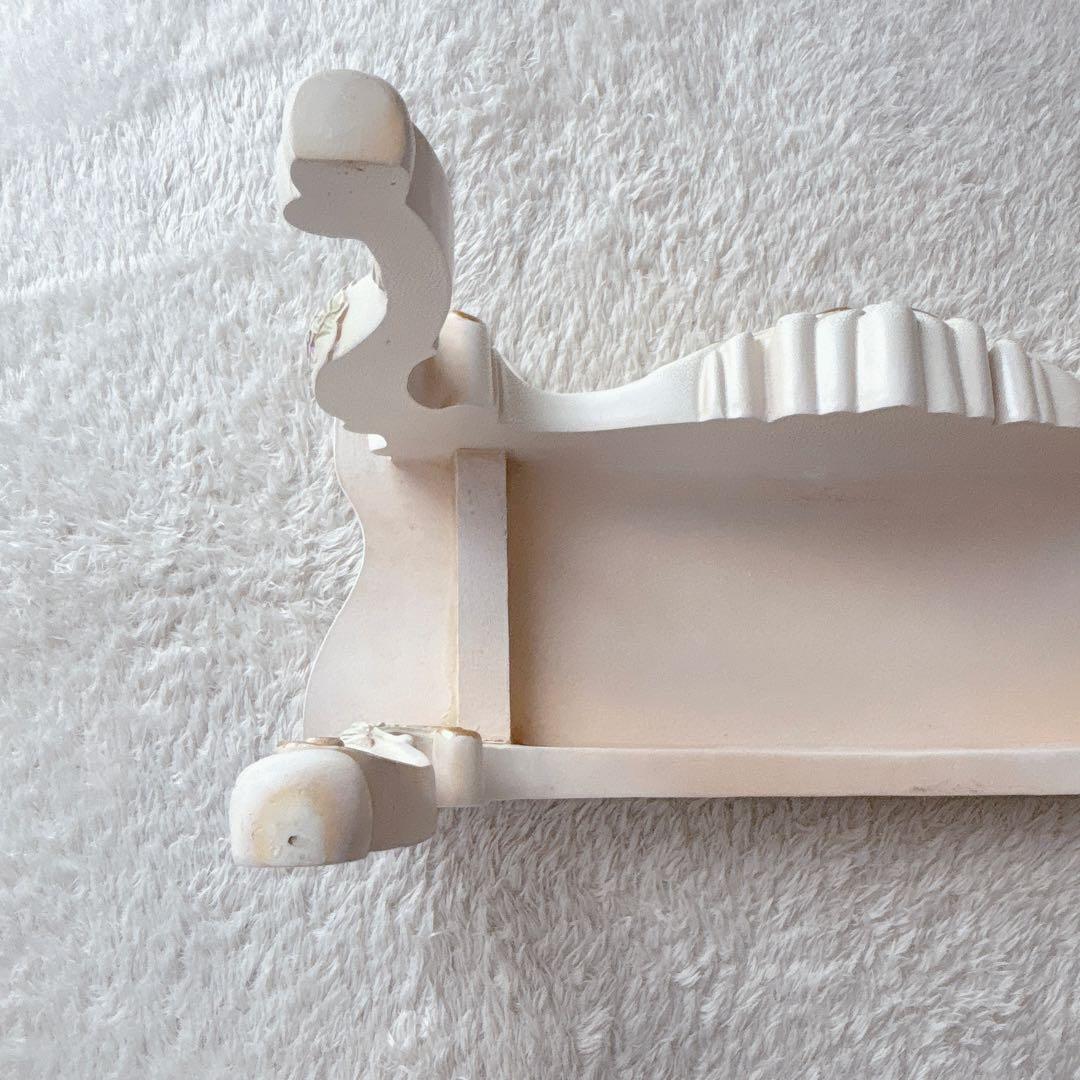 美品】北欧レトロ ロココ調 猫脚 センターテーブル ローテーブル 座卓ホワイト