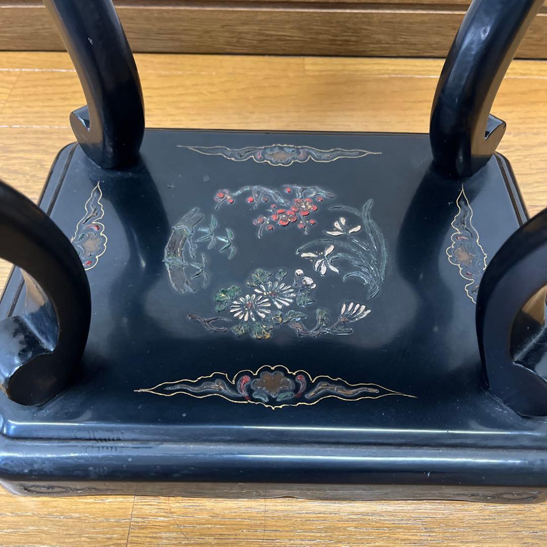 時代　中国　花台　盆栽台　珍品台　細密細工