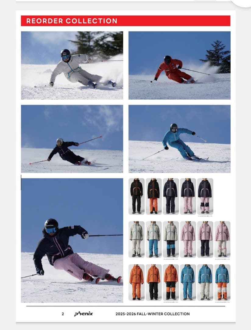 PHENIX　2025-2026 スキーウェア 上下セット 　フェニックス