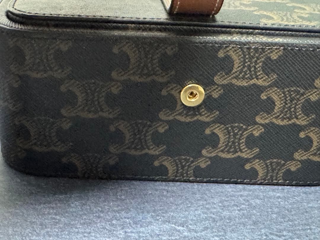 CELINE ラージジュエリーケース トリオンフキャンバス＆カーフスキン