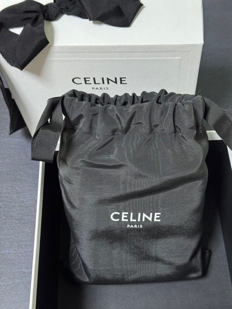 CELINE ラージジュエリーケース トリオンフキャンバス＆カーフスキン