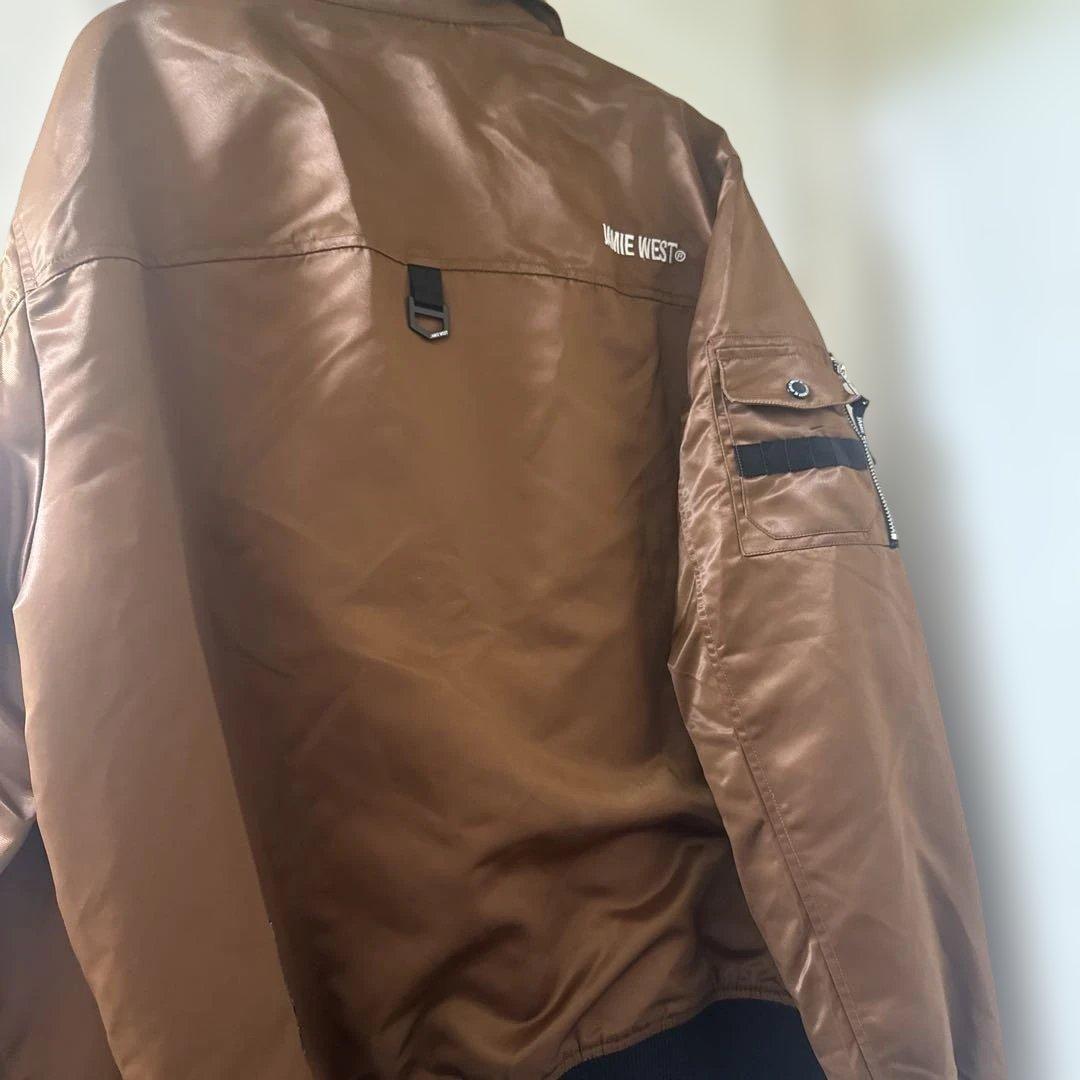 メンズウェア Jamie west Nylon Collar Aviator Jacket