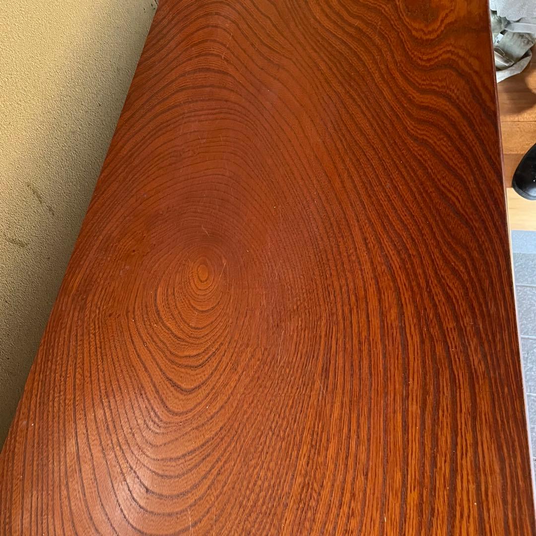 高級　けやき　下駄箱　シューズボックス　脚付き　レトロ