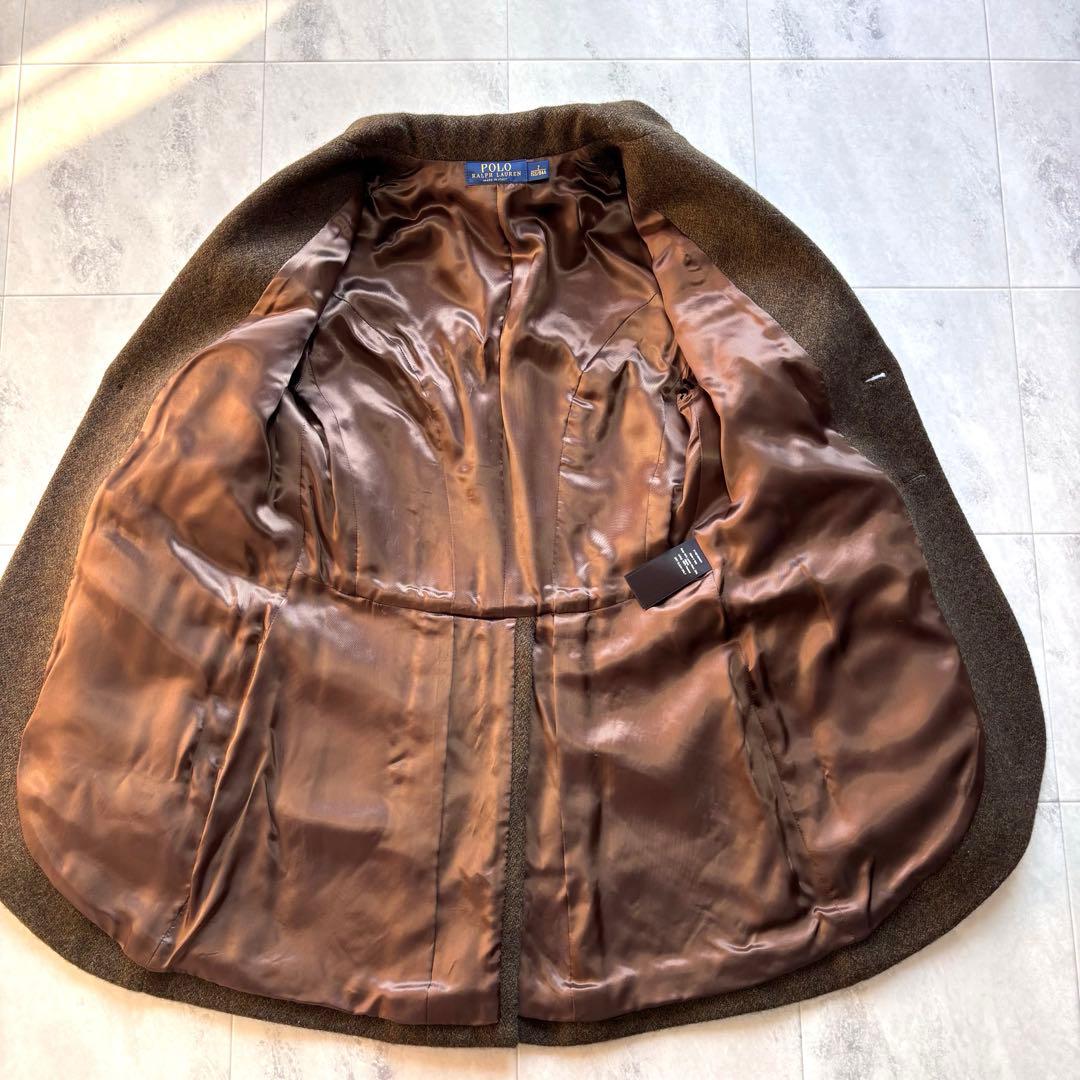 【極美品】ポロラルフローレン アルパカ混 テーラードジャケット イタリア製 M