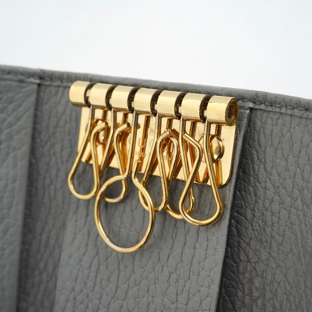 ✨未使用に近い✨　GUCCI キーケース　マーモント　エンボスロゴ　6連　GG