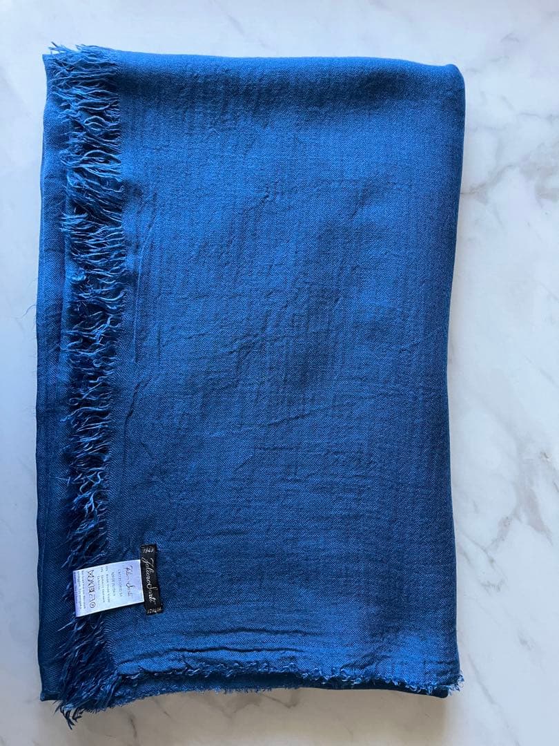 Faliero Sarti ストール　ブルー