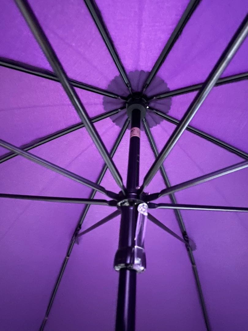 GRACY 日本製フリル雨長傘　パープル