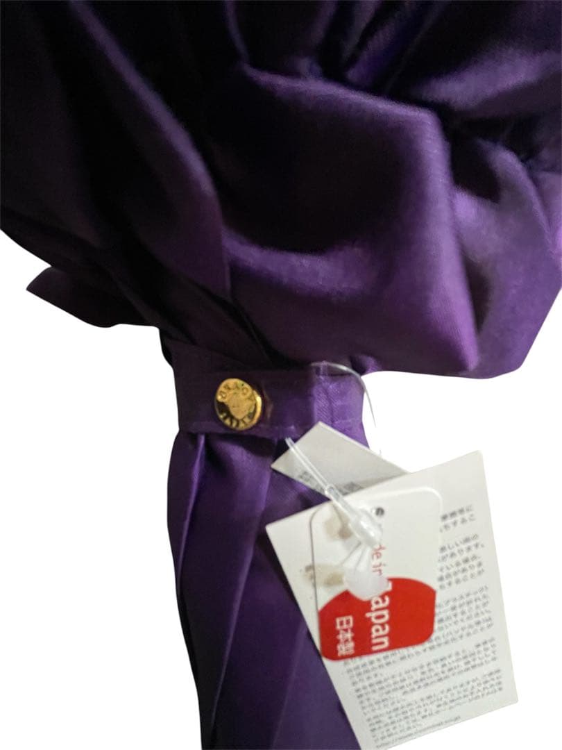 GRACY 日本製フリル雨長傘　パープル