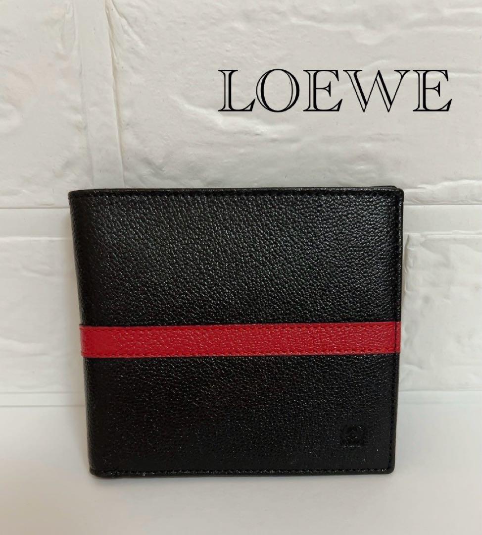 ロエベ　LOEWE 折り財布　ブラック　未使用品　紙幣　カード