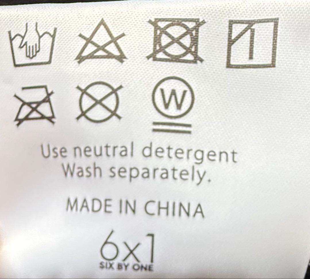 【新品未使用】6x1  VERYSHORT VESTブラック