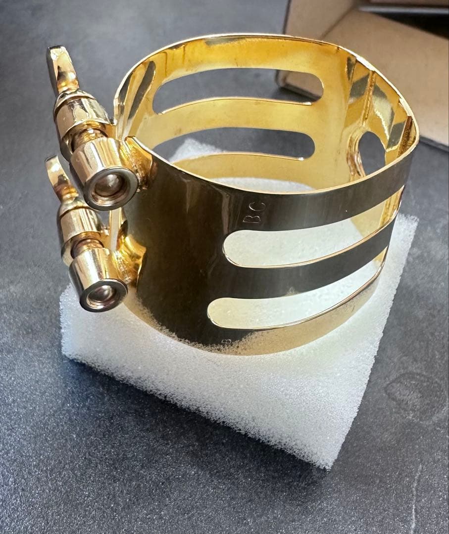 Wood Stone Pass バスクラリネットリガチャー ゴールド