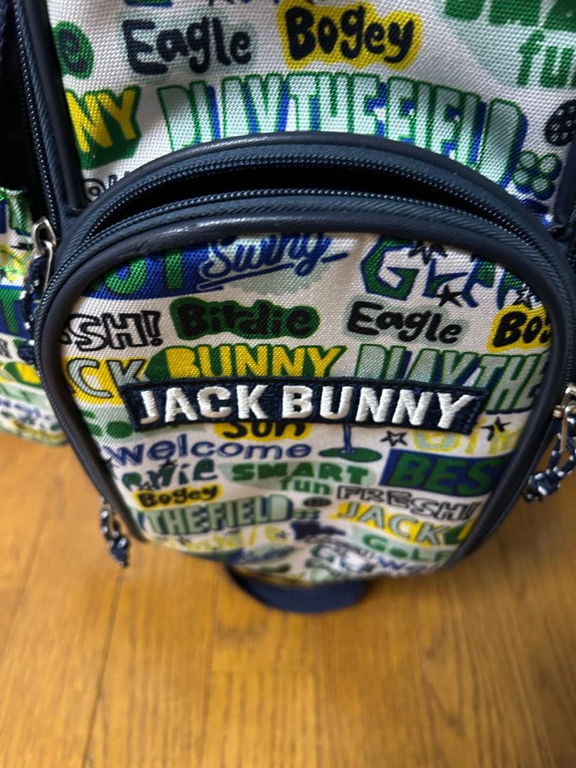 美中古JACK BUNNY ゴルフ　キャディーバッグ カラフル