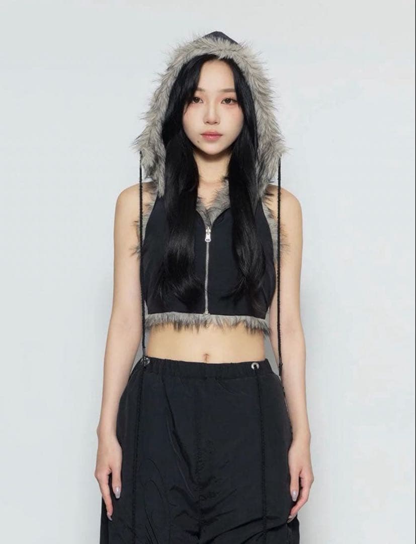 theredthread S flip fur vest【即購入OK】