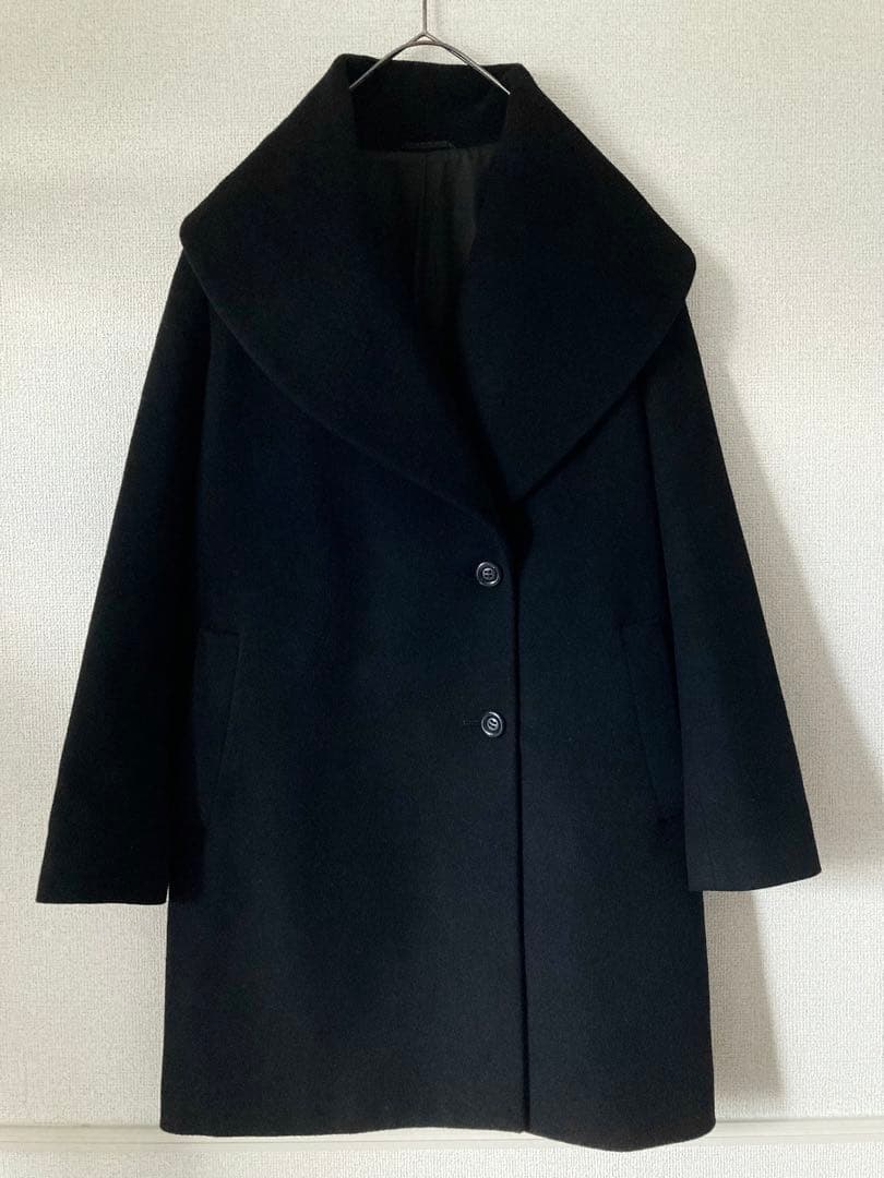 ANAYI アナイ　ビッグカラー　アンゴラ　ウールコート　美品